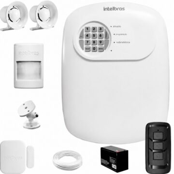 Kit Alarme Intelbras s/ fio , ANM24Net + 1 Sensor Ivp 1000 Pet + 1 sensor magnético XAS Light