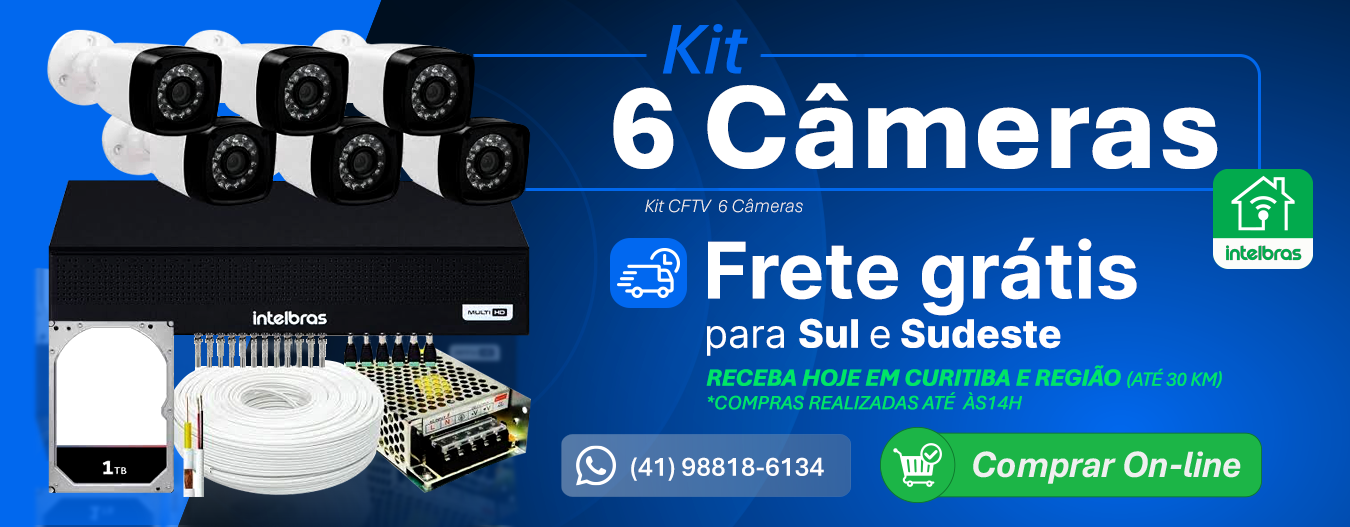 Kits CFTV 6 Câmeras
