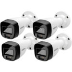 4 Câmeras Intelbras Full color e C/ microfone VHd1230B Mic imagens coloridas mesmo a noite