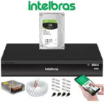 kit Dvr 8 canais Intelbras MHDx 3108C + + Hd 1Tb + 2 câmeras Vhd 1220B full color + 2 Câmeras VHD 1220B Full color Mic