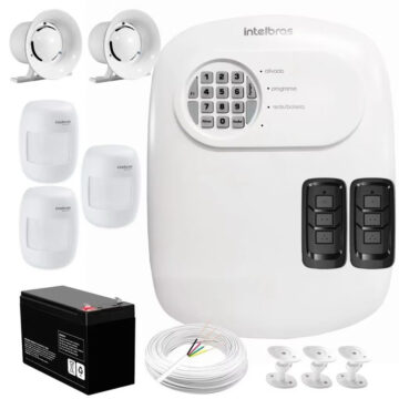 Alarme completo Intelbras c/ aplicativo para celular