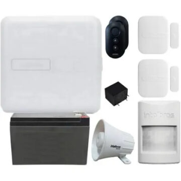 kit alarme Intelbras AMT 1000 SMART monitorado sem fio