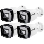 4 Câmeras Intelbras C/áudio e imagens coloridas a noite - VHD 1230 Bullet Full Collor ou Domme cliente escolhe o modelo