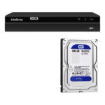 Kit Dvr Intelbras + 4 Câmaras Bullet Hd e Hd de 500g , ótimo custo benefício