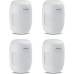 Kit alarme completo 4 sensores Intelbras e central monitorada por aplicativo