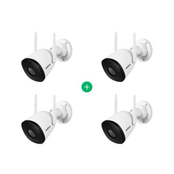 4 Câmeras Wifi IM5 Intelbras, aceita cartão de memória