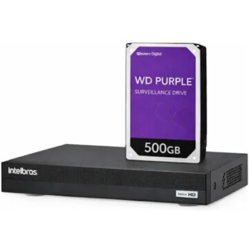 Dvr Intelbras Mhdx 1204C + Hd 500 Gb Purple