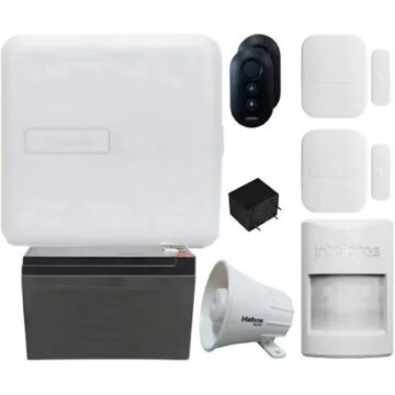 Kit alarme central AMT 2018 E Smart + 1 Ivp 3000 CF + 2 Xas 4010 Smart magnéticos