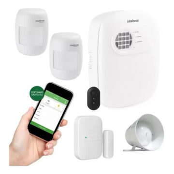 kit alarme monitorado pelo celular Intelbras